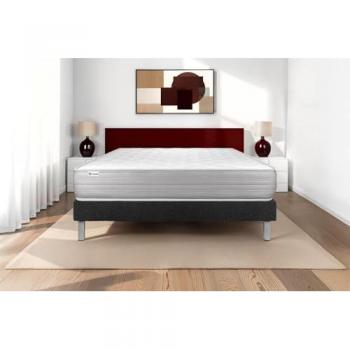 Pack VITALIT: base tapizada negra y colchón viscoelástico 160x200