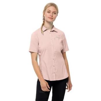 Jack Wolfskin Heidetal S Female Short Sleeve Shirt (Rose Smoke)