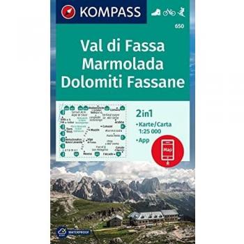 Val di Fassa, Marmolada, Dolomiti Fassane. Ediz. italiana e tedesca. Con carta escursionistica