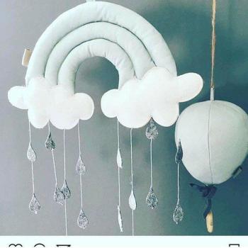 Tissu nuage gouttes de pluie INS accessoires de tente