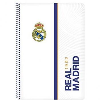 Libreta Folio 80 H. Tapas Duras 1Diseño Real Madrid 1ª Equip. 21/22 (Safta