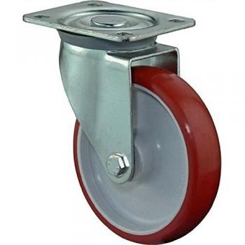 Bande de roulements à rouleaux 125 mm, 150 kg, plaque à visser rouge L400.b31.125