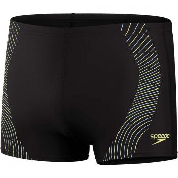 Speedo Bóxer de natación Duo Logo Print Negro