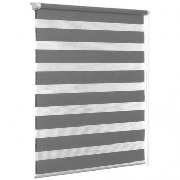 MCTECH® Fenster-Rollo Doppelrollo Klemmfix (60 x 120 cm, Grau)