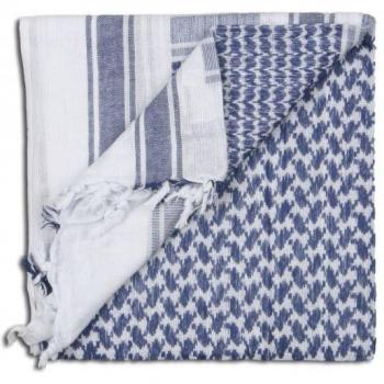 Fazzoletto Shemag con motivo navy-bianco
