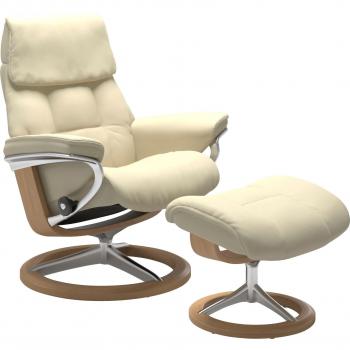 Stilvoller Stressless Hocker Ruby – Eiche/Wenge/Braun/Schwarz