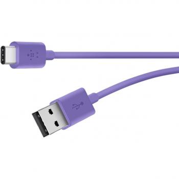 Belkin MixIt USB-C auf USB-A Ladekabel für PCs (1,8m, lila)