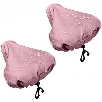 Housse de selle vélo Naievear 2 pcs – protection imperméable, teinte rose