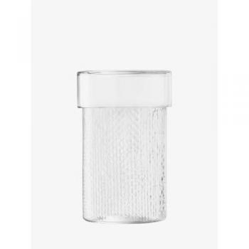 24.5 cm Clear LSA Wicker Glass Bowl with Cap (Model G1712-24-148)