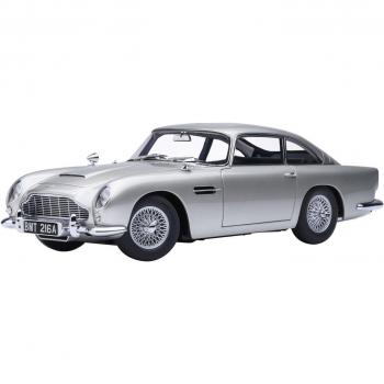 Goldfinger‑Edition: Aston Martin DB5 (1:18) – Silber & Waffen