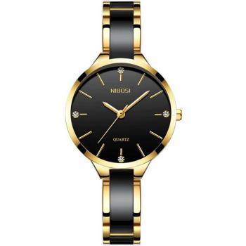 NIBOSI Montre à Quartz pour Femme, Bracelet Or Rose, Étanche 2022