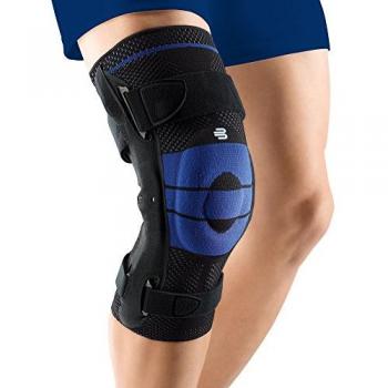 Adjustable Hinged GenuTrain S Pro Knee Support by Bauerfeind
