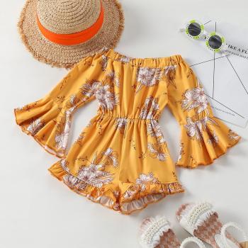 Toddler Baby Girls Floral Flare Jumpsuit (2-7 Years)