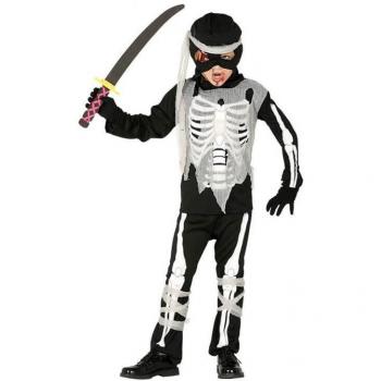 Costume da scheletro ninja per ragazzi