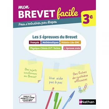 Cahier d'entraînement Mon Brevet facile 3e