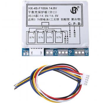 Batería 4S 100Ah 14,8V Li‑Ion 18650 con BMS PCM y Balanceador