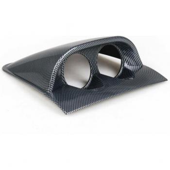Soporte de Montaje ABS Negro para Tablero de Medidor 2 Agujeros 1pc
