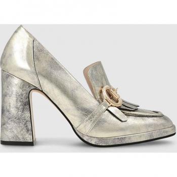 Mocasines de piel metalizada Lodi Lin2017