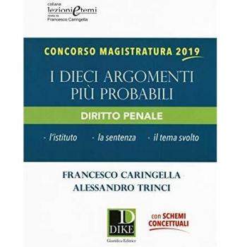 Concorso magistratura 2019. I dieci argomenti più probabili di diritto penale