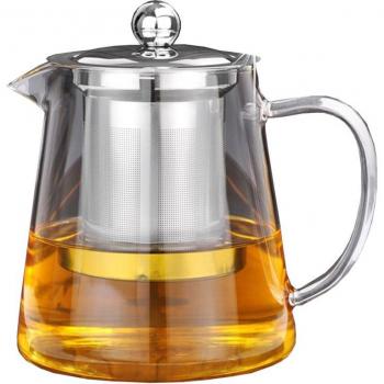 Théière en verre avec infuseur 304 en acier inoxydable