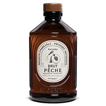 Sirop Artisan Pêche Bacanha, 400 ml, Certifié BIO