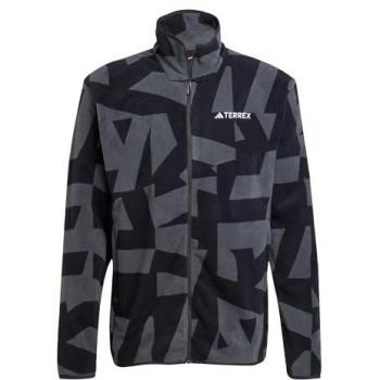 Adidas Felpa di pile Terrex Multi Printed JY4814 Nero Regular Fit