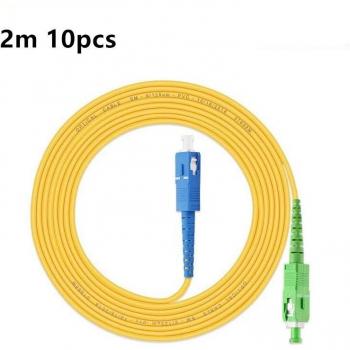 10PCS LSZH SC/UPC-SC/APC Simplex Fiber Optic Patch Cord for Cable TV Network