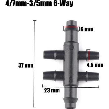 4/7-3/5mm Hose Connectors for Irrigation