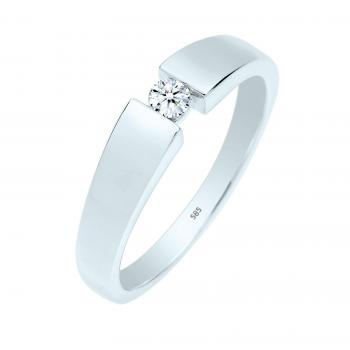 DIAMORE Verlobungsring mit Diamant (0.11 ct.) in 585 Weißgold