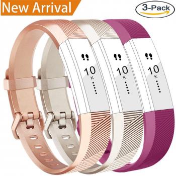 Vancle Fitbit Alta Armband Silikagel Fitness Verstellbares Uhrenarmband für Fitbit Alta und Fitbit Alta HR