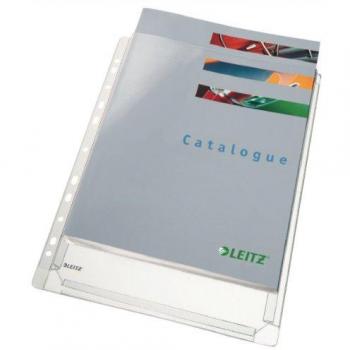 Leitz Expandable File Pocket, 5-Piece Pack, for A4 Documents, Heavy Duty, 47000 Series, Transparent