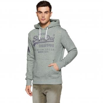 Superdry Herren Pullover Premium Goods, Cloverfield Green, X-Small