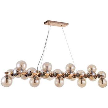 Lustre Moderne Cabella Abat-jour Cognac