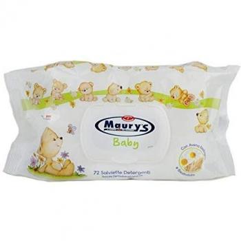 Salviette Baby Orsetti Maury's 72pz con Avena e Bisabololo