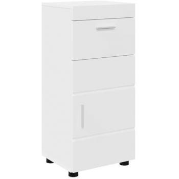Ormarino da Bagno Tulum Bianco 37x31,5x82 cm con Cassettiera