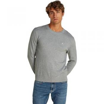 Tommy Jeans Casual Rundhalspullover mit Flag-Patch