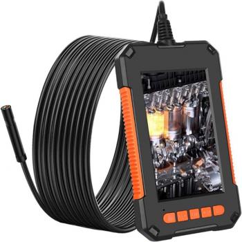 Cámara de boroscopio HD1080P, mini cable impermeable de 8mm, 8 LEDs, pantalla de 4.3, longitudes de 2/5/10m