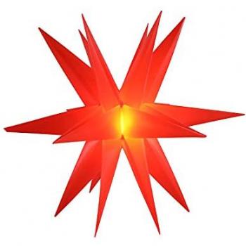 Spetebo 3D LED Weihnachtsstern rot