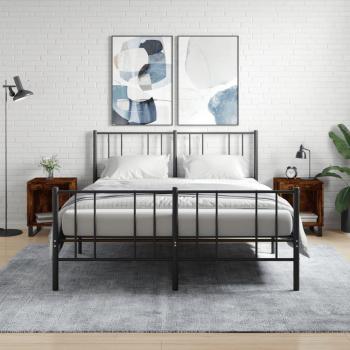 Meubles de Chambre Tables de Chevet 2 pcs Chêne Fumé