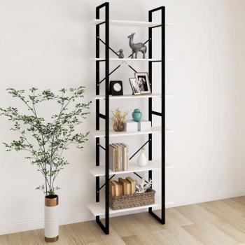 Étagère Rangement Haute en Bois Blanc – Prolenta Premium