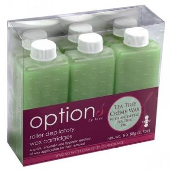 Options By Hive Tea Tree Roller Wax 6x80g