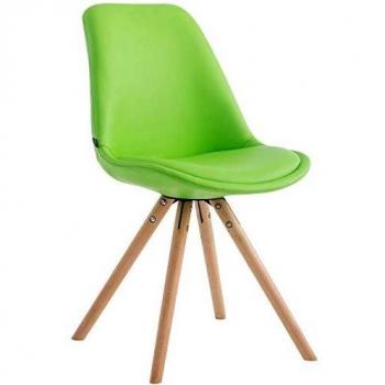 Chaise Scandinav, Couleur:Vert, Couleur du Cadre:Natura (chêne)