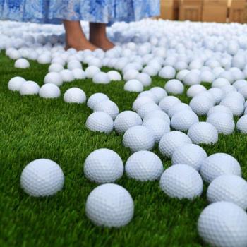 10PCS White Golf Balls for Indoor Outdoor Practice