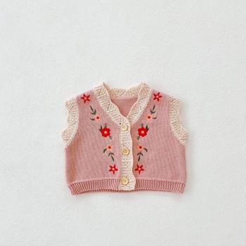 Chaleco Tejido de Otoño para Niñas