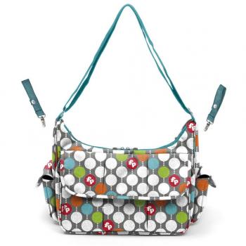 FISHER PRICE Babytasche Punkte, 39 cm, 1 Liter, Grau (Gris/Bleu/Rouge)