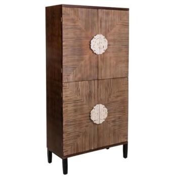Armario de Madera Colonial 86x41x180h cm
