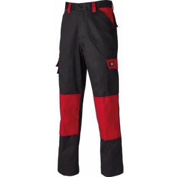 Dickies ED247 Arbeitshose – schwarz/rot, 28 Zoll