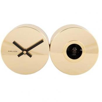 Horloge analogique en métal Duo Cuckoo