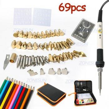 ZONESUN Soldering Iron Wood Embossing Kit