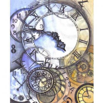 Bordado de Diamantes: Reloj 20X30CM